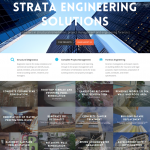 Strata Engineering Solutions homepage by Ginormous